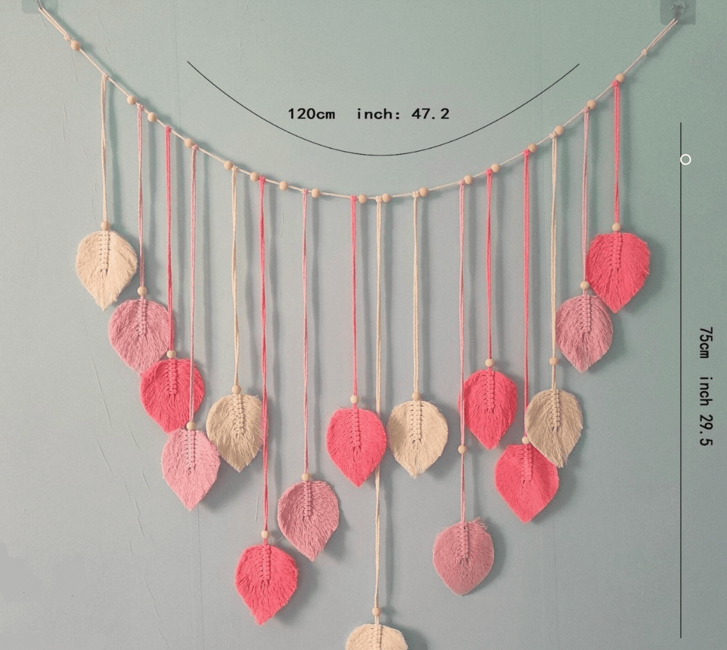 Boho Wandkleed met Bladontwerp