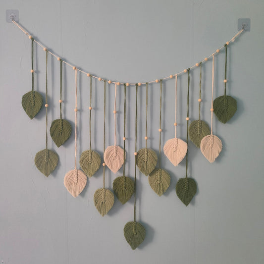Boho Wandkleed met Bladontwerp